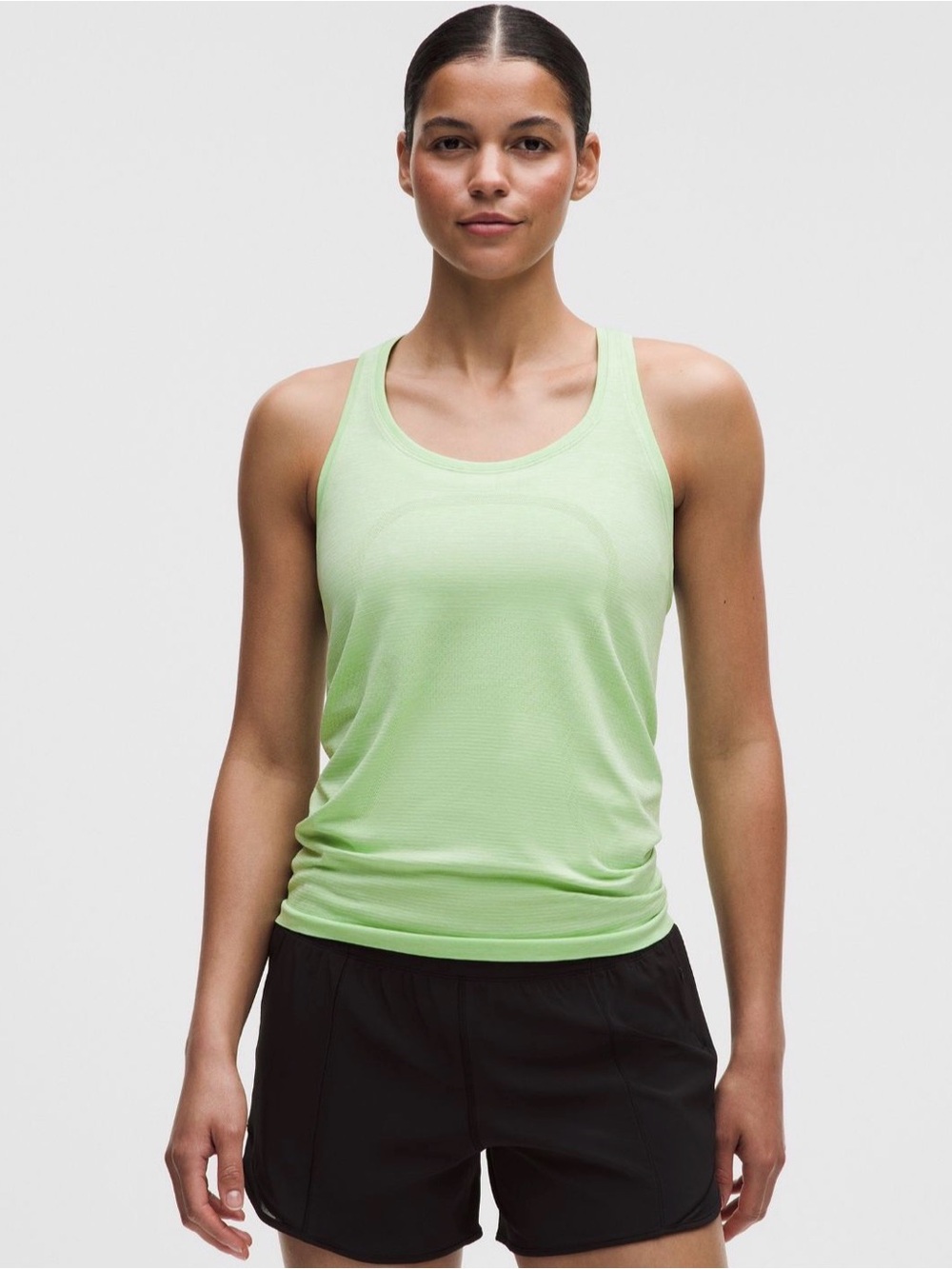 NWT Lululemon Swiftly Tech Racerback Tank 2.0 Kale Krush/Matcha Magic Color SZ 8